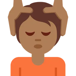 Person Getting Massage: Medium-Dark Skin Tone — Twitter