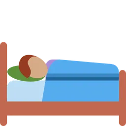 Person in Bed: Medium Skin Tone — Twitter