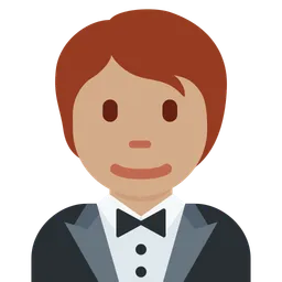 Person in Tuxedo: Medium Skin Tone — Twitter