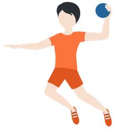 Person Playing Handball: Light Skin Tone — Twitter