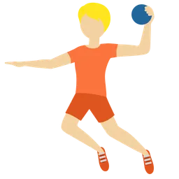 Person Playing Handball: Medium-Light Skin Tone — Twitter