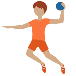 Person Playing Handball: Medium Skin Tone — Twitter