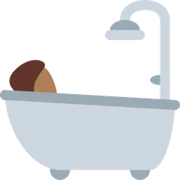 Person Taking Bath: Medium-Dark Skin Tone — Twitter