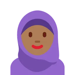 Woman with Headscarf: Medium-Dark Skin Tone — Twitter