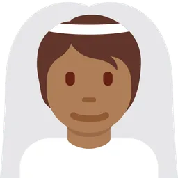 베일을 쓴 사람: 중간 정도의 어두운 피부 톤 — Twitter