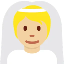 Person with Veil: Medium-Light Skin Tone — Twitter