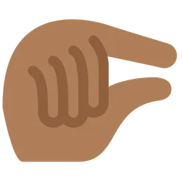 Pinching Hand: Medium-Dark Skin Tone — Twitter
