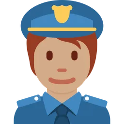 Police Officer: Medium Skin Tone — Twitter