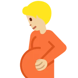 Pregnant Person: Medium-Light Skin Tone — Twitter