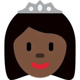 Princess: Dark Skin Tone — Twitter