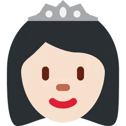 Princess: Light Skin Tone — Twitter