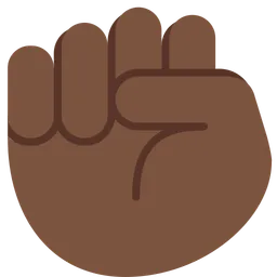 Raised Fist: Dark Skin Tone — Twitter