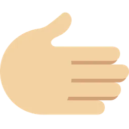 Rightwards Hand: Medium-Light Skin Tone — Twitter