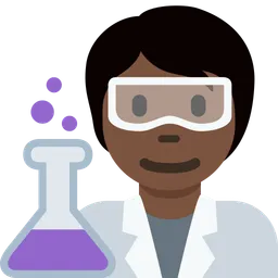Scientist: Dark Skin Tone — Twitter