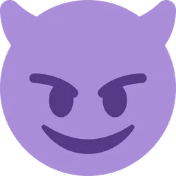 Smiling Face with Horns — Twitter