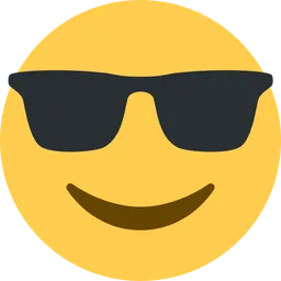 Smiling Face with Sunglasses — Twitter