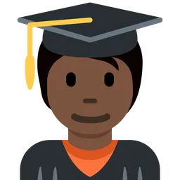 Student: Dark Skin Tone — Twitter
