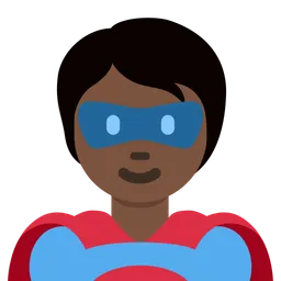 Superhero: Dark Skin Tone — Twitter