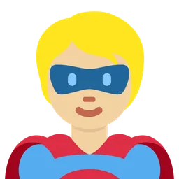 Superhero: Medium-Light Skin Tone — Twitter