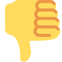 Thumbs Down Sign — Twitter