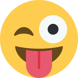 혀로 윙크하는 얼굴 — Twitter