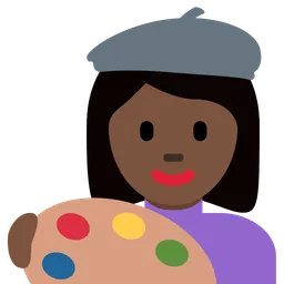 Woman Artist: Dark Skin Tone — Twitter