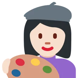 Woman Artist: Light Skin Tone — Twitter