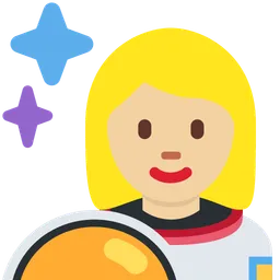 Woman Astronaut: Medium-Light Skin Tone — Twitter