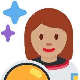 Woman Astronaut: Medium Skin Tone — Twitter