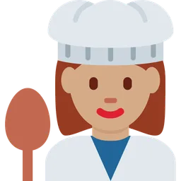 Woman Cook: Medium Skin Tone — Twitter