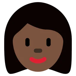 Woman: Dark Skin Tone — Twitter