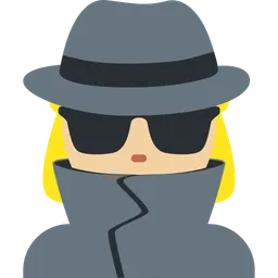 Woman Detective: Medium-Light Skin Tone — Twitter