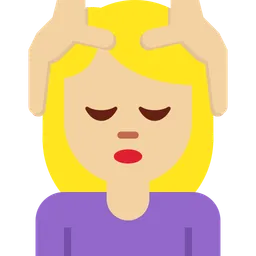 Woman Getting Massage: Medium-Light Skin Tone — Twitter