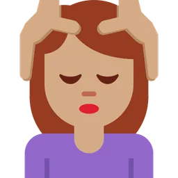 Woman Getting Massage: Medium Skin Tone — Twitter