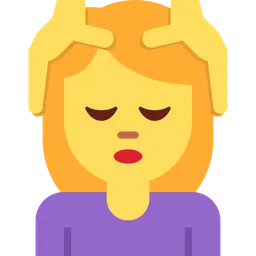 마사지를 받는 여성 — Twitter