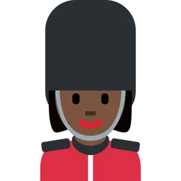 Woman Guard: Dark Skin Tone — Twitter
