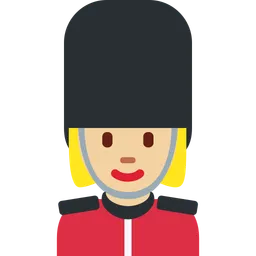 Woman Guard: Medium-Light Skin Tone — Twitter