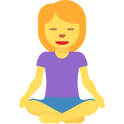 Woman in Lotus Position — Twitter