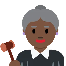 Woman Judge: Dark Skin Tone — Twitter