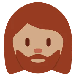 Woman: Medium Skin Tone, Beard — Twitter