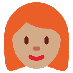 Woman: Medium Skin Tone, Red Hair — Twitter
