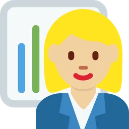 Woman Office Worker: Medium-Light Skin Tone — Twitter
