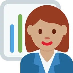 Woman Office Worker: Medium Skin Tone — Twitter