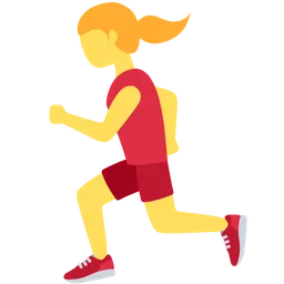 Woman Running — Twitter