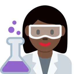 Woman Scientist: Dark Skin Tone — Twitter