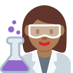Woman Scientist: Medium-Dark Skin Tone — Twitter
