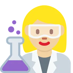 Woman Scientist: Medium-Light Skin Tone — Twitter