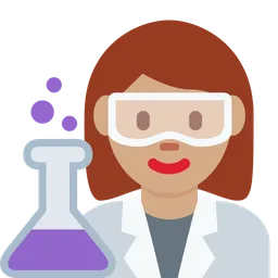 Woman Scientist: Medium Skin Tone — Twitter