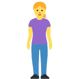 Woman Standing — Twitter