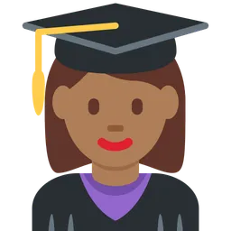 Woman Student: Medium-Dark Skin Tone — Twitter
